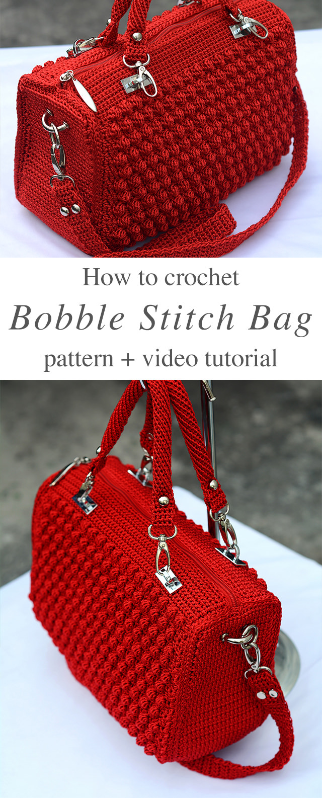 Crochet Bag Tutorial Zig Zag Puff Stitch Purse | Paraligo.com