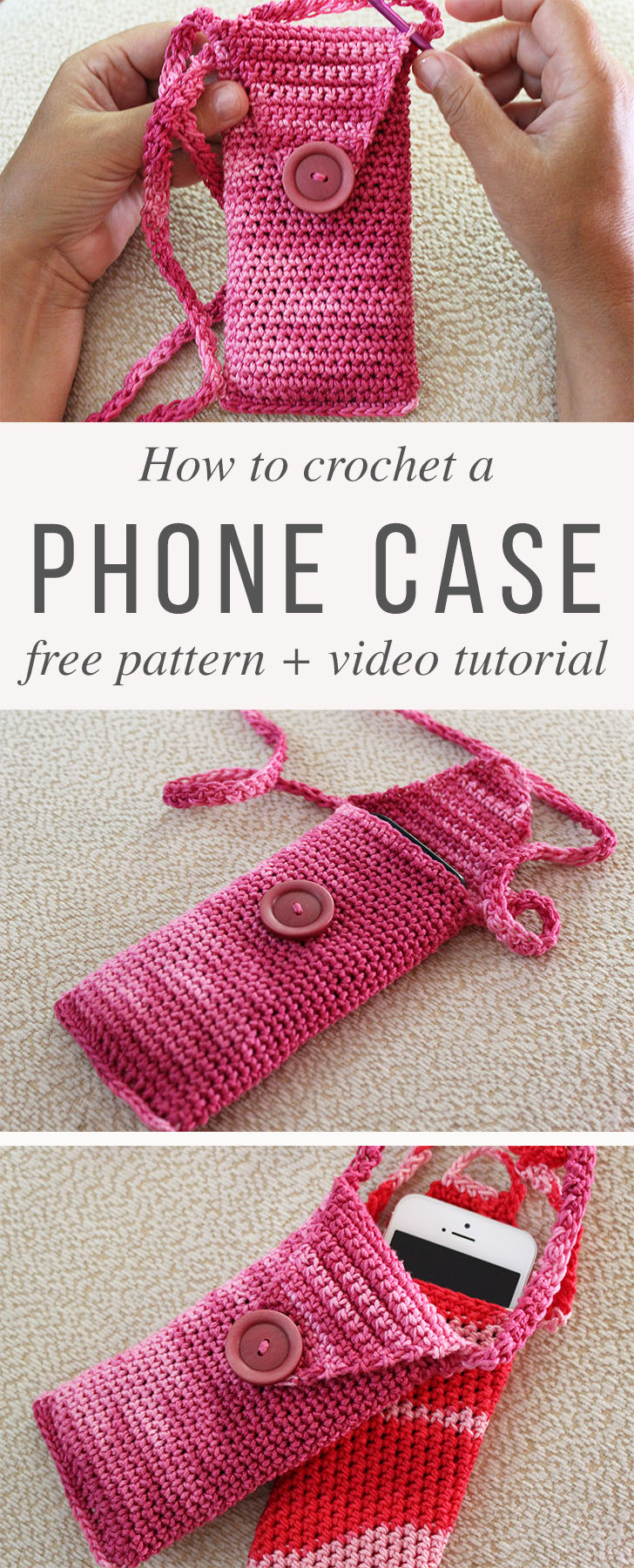 Crochet Hook Holder Case Pattern and Video Tutorial Free - Your