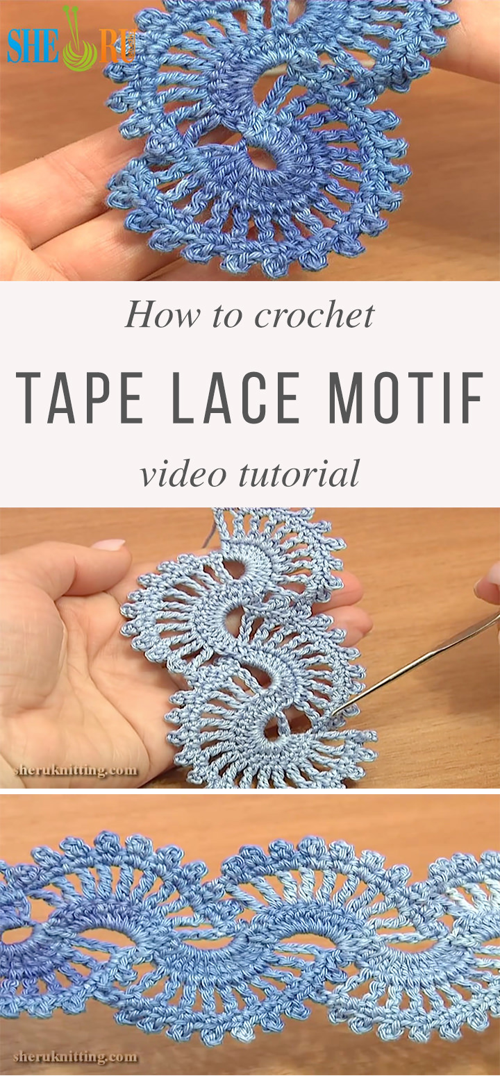 Useful Tape Lace Crochet Motif | CrochetBeja