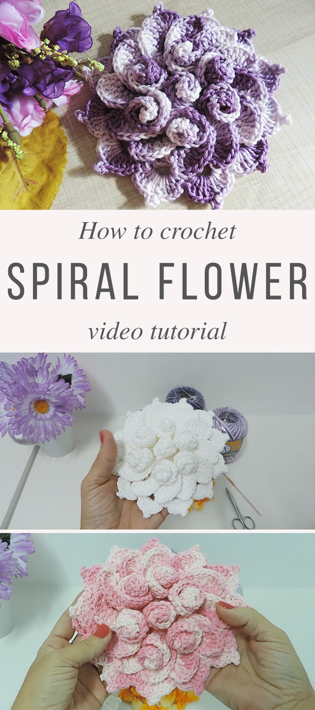 Spring Flower Free Crochet Pattern Video Tutorial