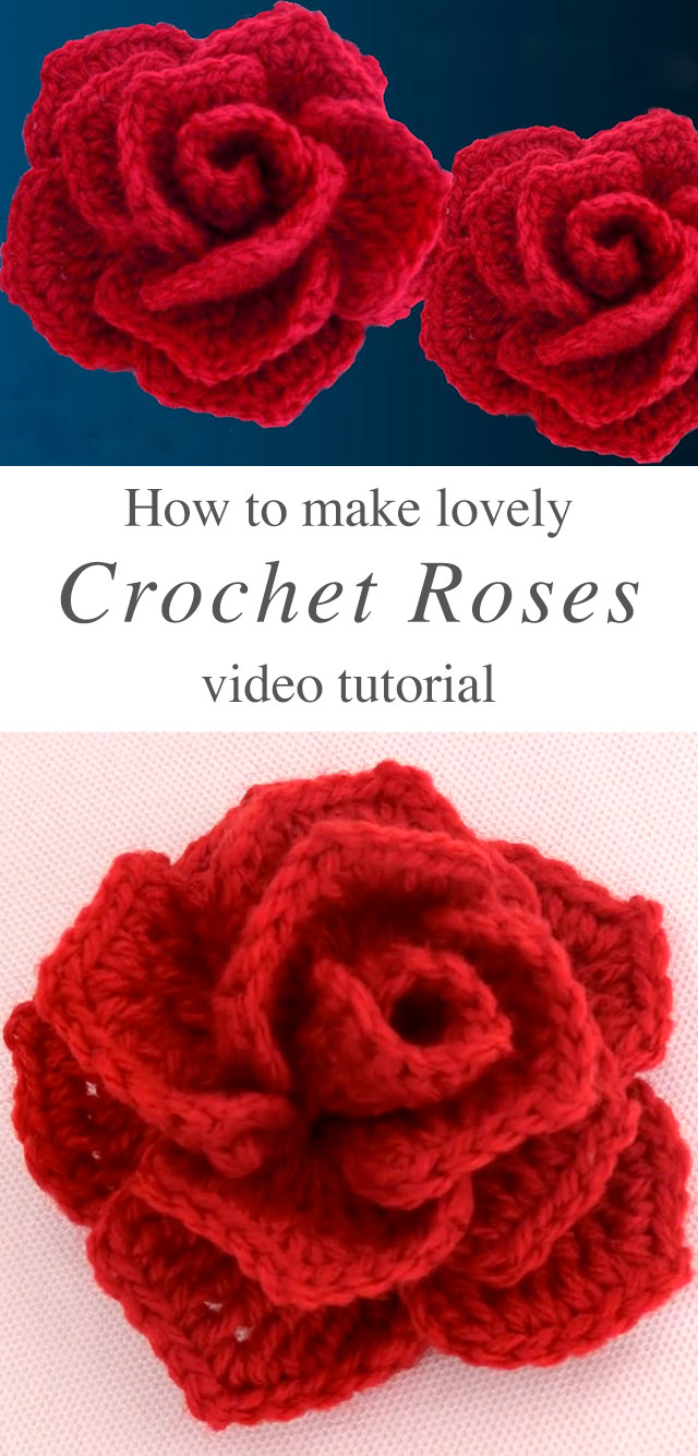 how to crochet a rose for beginners
