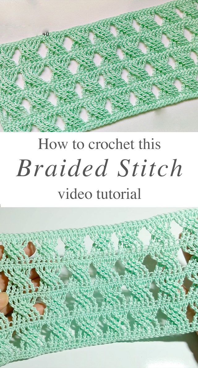 Aspirer couverture visiteur braided stitch crochet Raffinement