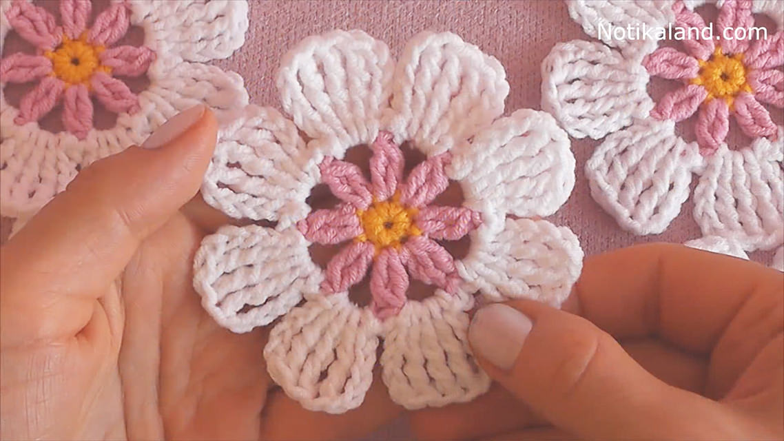 crochet lace flower