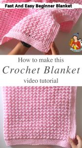 Easy Beginner Crochet Blanket You Should Make - CrochetBeja