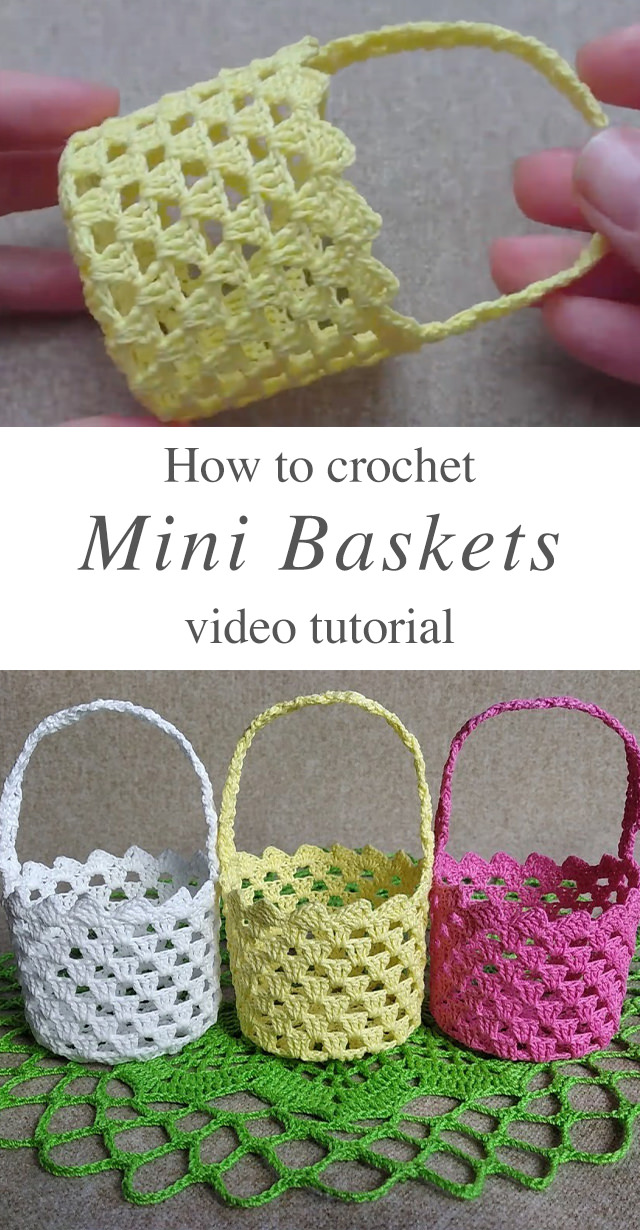 Crochet Mini Basket You Can Make Easily - CrochetBeja