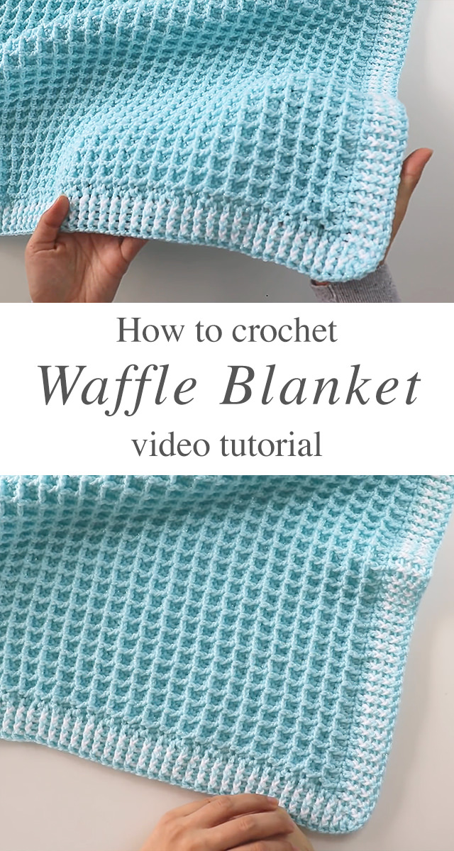 Easy Crochet Baby Blanket Video Tutorial with Free Pattern and Video