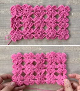 Crochet 4 Petals Flower Pattern Easily - CrochetBeja