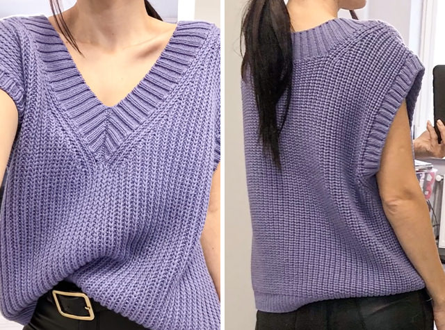 FREE Sweater Vest Knitting Pattern + Tutorial