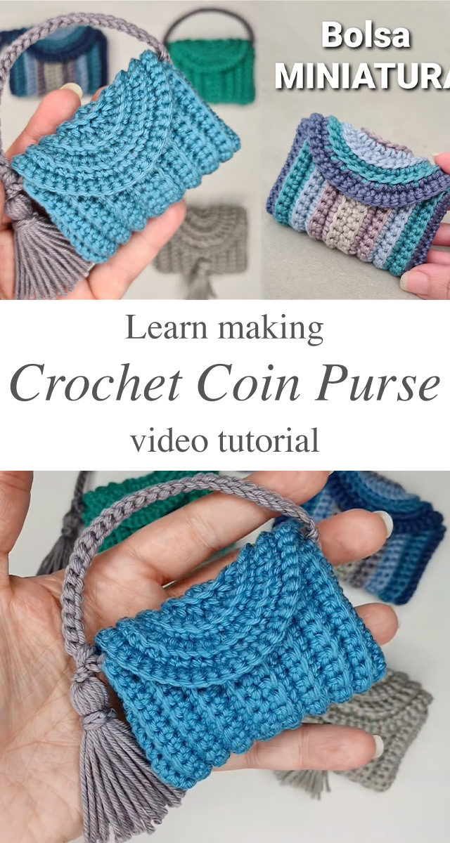 Easy Coin Purse | Crochet purse patterns, Crochet change purse, Crochet  coin purse