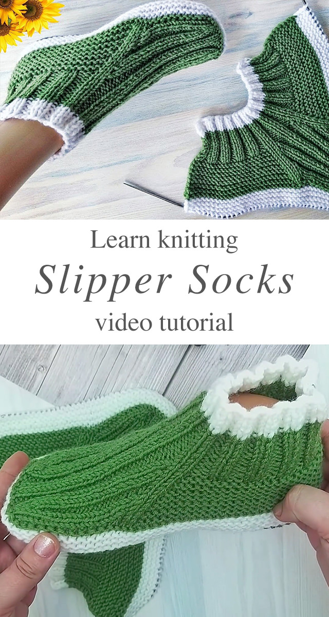 Knitted Slipper Socks You Can Easily Make - CrochetBeja