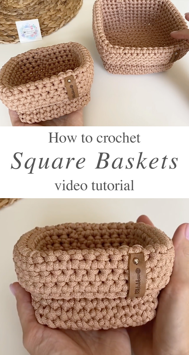 Crochet Storage Baskets, Storage Basket Set, Home Storage, Small