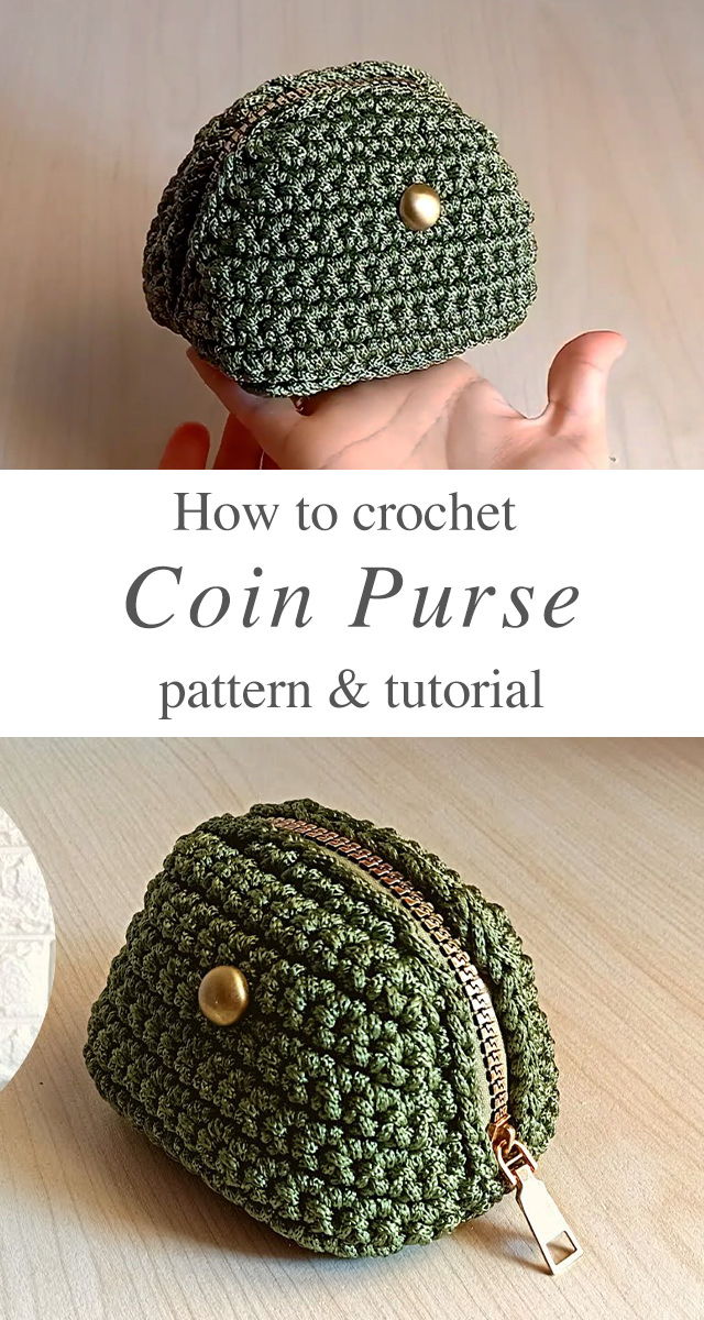 Trinity Stitch Coin Purse: Free Crochet Pattern |