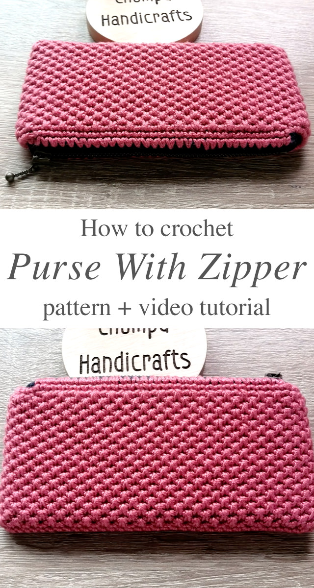 Crochet Purse With Zipper