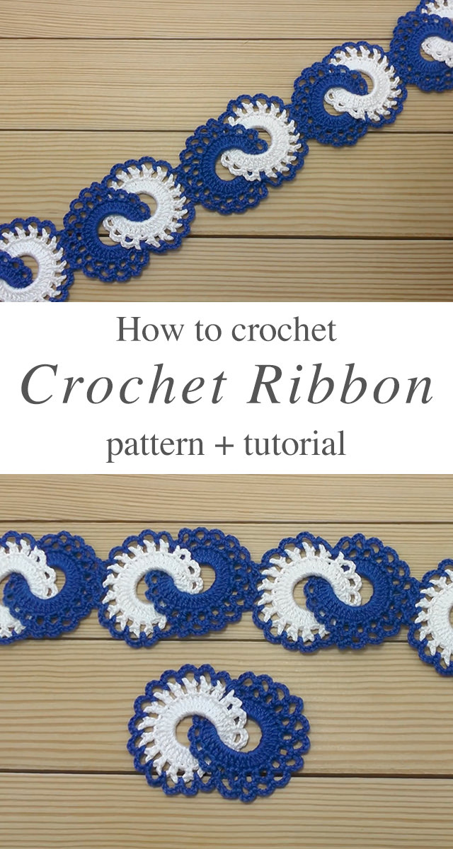 Crochet Ribbon Lace Trim or Tape For beginners