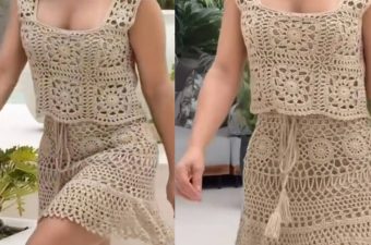Crochet Square Blouse Featured - Dive into the world of intricate patterns and timeless elegance as we guide you through creating your very own crochet square blouse.
