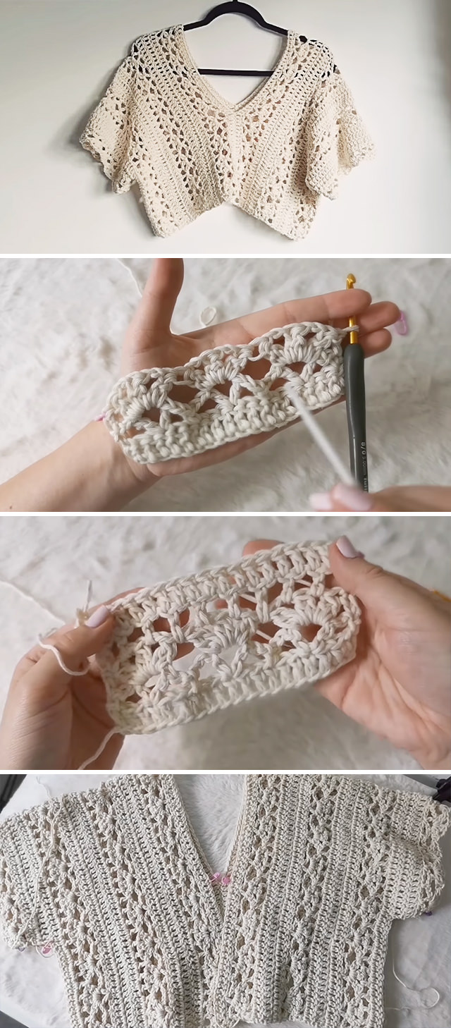 Crochet Lace Summer Top: A Step-by-Step Guide - CrochetBeja