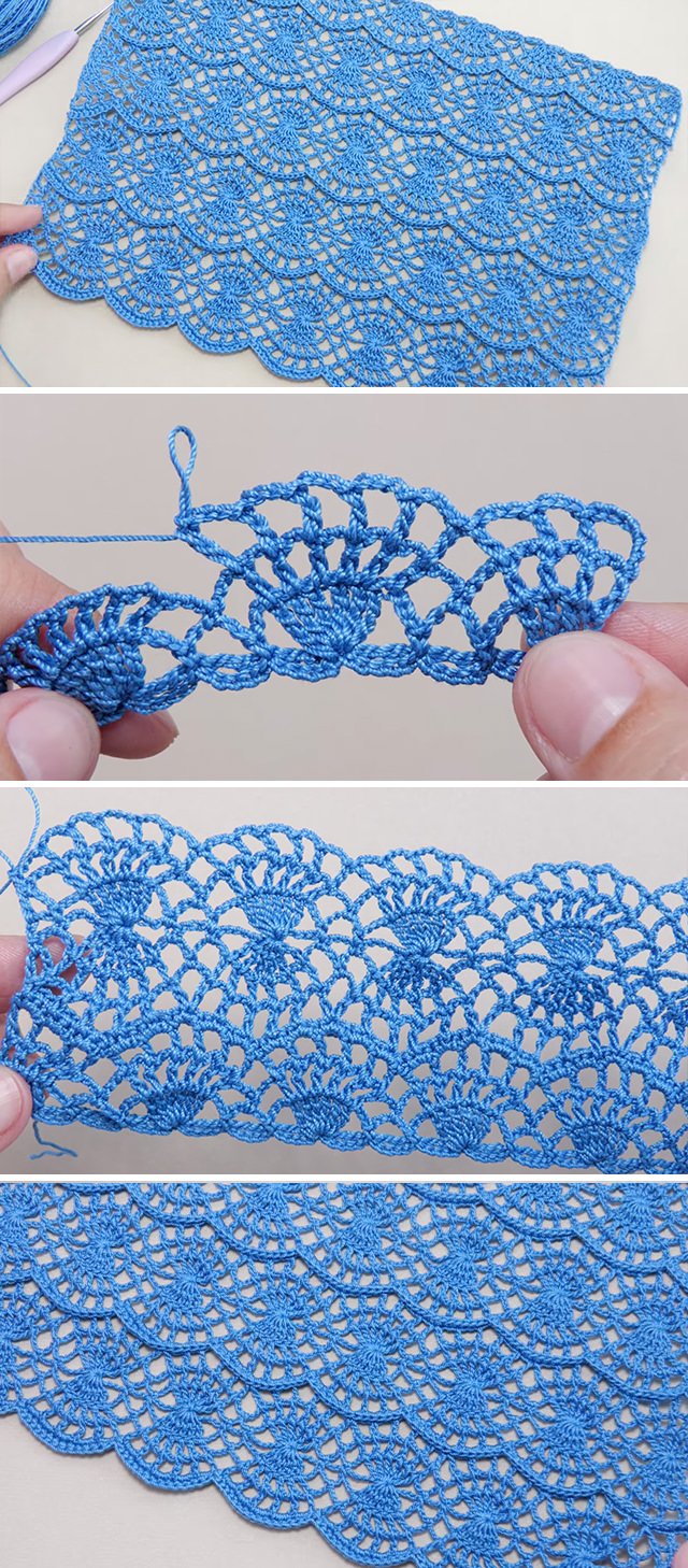 Crochet Lace Waves Motif Tutorial - The world of crochet is vast and filled with enchanting patterns and motifs, but the crochet lace waves motif stands out for its delicate beauty and rhythmic flow.