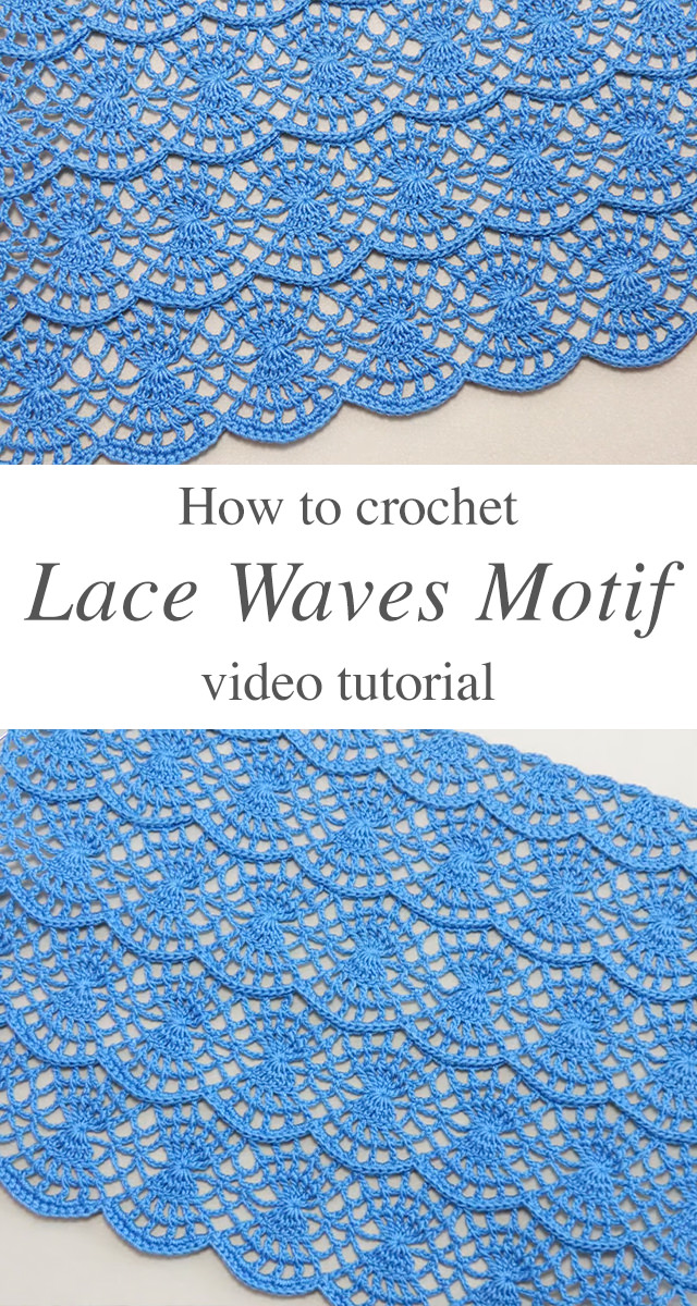 Crochet Lace Waves Motif - The world of crochet is vast and filled with enchanting patterns and motifs, but the crochet lace waves motif stands out for its delicate beauty and rhythmic flow.