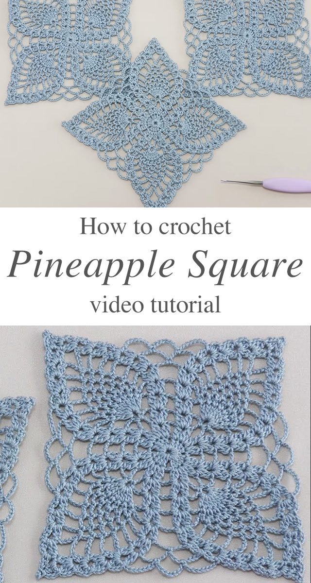 Crochet Pineapple Square - One pattern that has captured the hearts of many is the crochet pineapple square. This intricate design not only adds a touch of elegance to any project but also showcases the artisan’s skill.