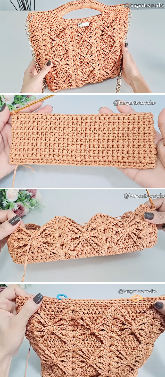 Crochet Diamond Stitch Bag Tutorial - The crochet diamond stitch bag is a stunning project that blends elegance and practicality.