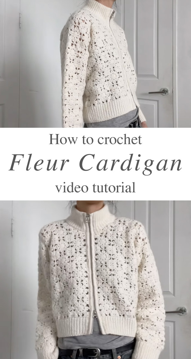 Crochet Fleur Cardigan - If you're looking to add a stylish and elegant handmade garment to your wardrobe, look no further than the crochet fleur cardigan.