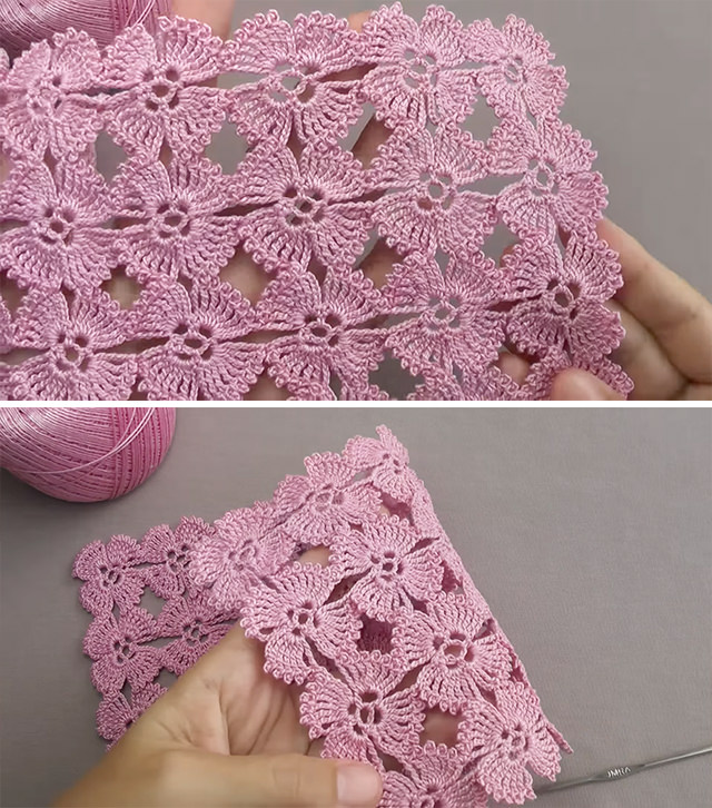 Crochet Flower Stitch Sided - The crochet flower stitch is a beautiful and intricate pattern that combines elegance with delicate craftsmanship.