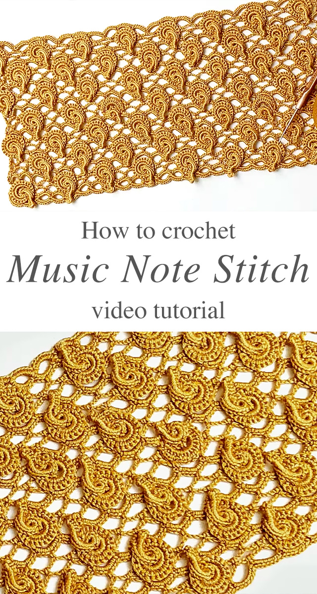 Crochet Music Note Stitch - If you're seeking a creative way to add an artistic flair to your crochet projects, the crochet music note stitch is the perfect technique to explore.