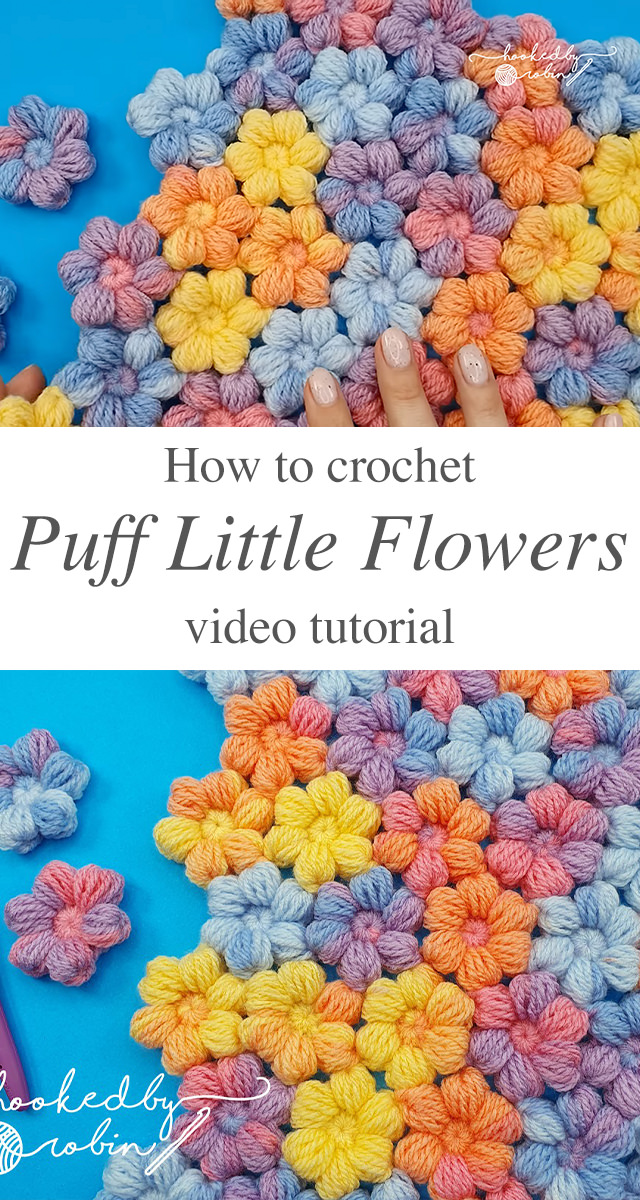 Crochet Puff Little Flowers - The world of crochet is abundant with beautiful designs, but one that stands out for its charm and simplicity is the crochet puff little flower.