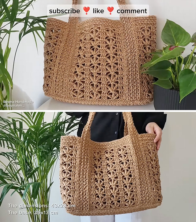 Crochet Easy Tote Bag Sided - A crochet easy tote bag is more than just a carrier—it's an expression of personality and creativity.