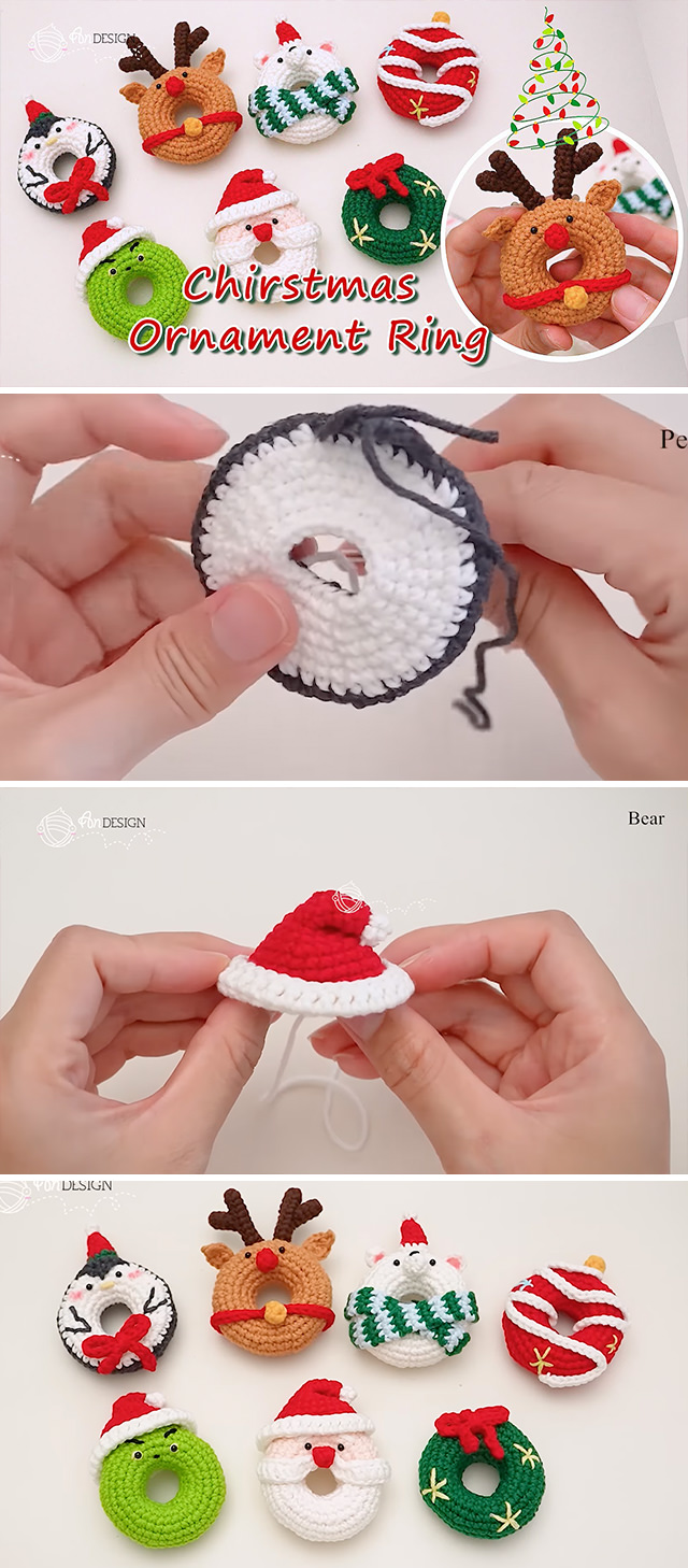 Crochet Christmas Ornaments Rings - Crochet Christmas ornaments are not only charming but also timeless keepsakes that can be treasured for years.